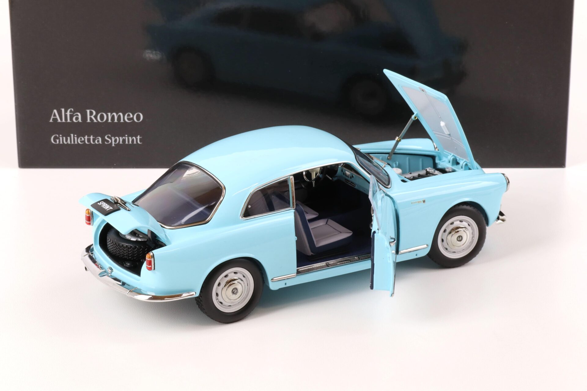 1:18 Kyosho 1954 Alfa Romeo Giulietta Sprint light blue 08957BL