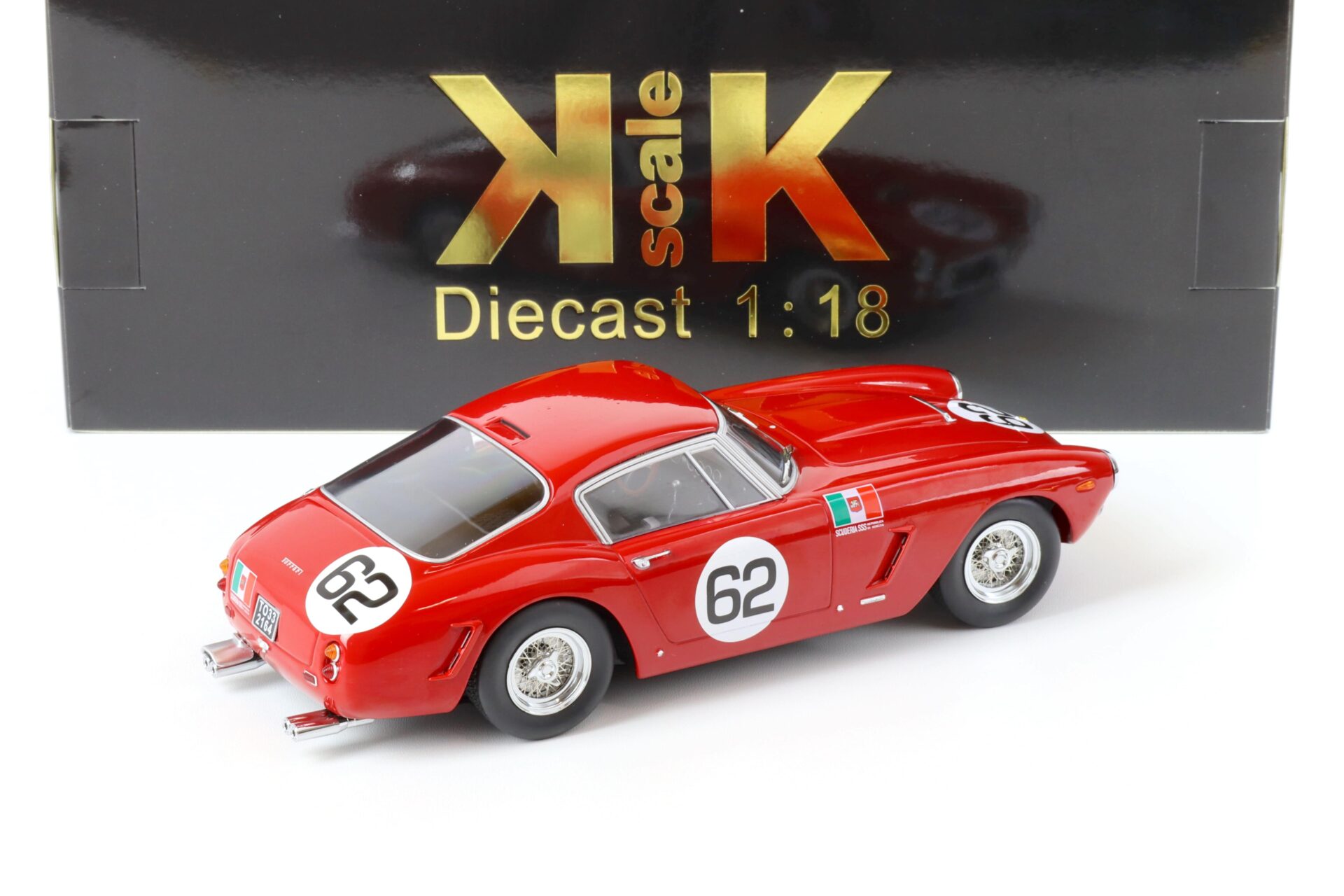 1:18 KK-Scale Ferrari 250 SWB Competizione Winner Monza 1960 red #62