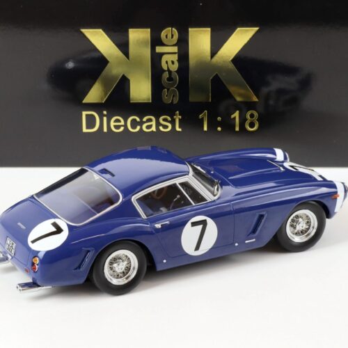 1:18 KK-Scale Ferrari 250 SWB Competizione #7 Goodwood 1961 blue