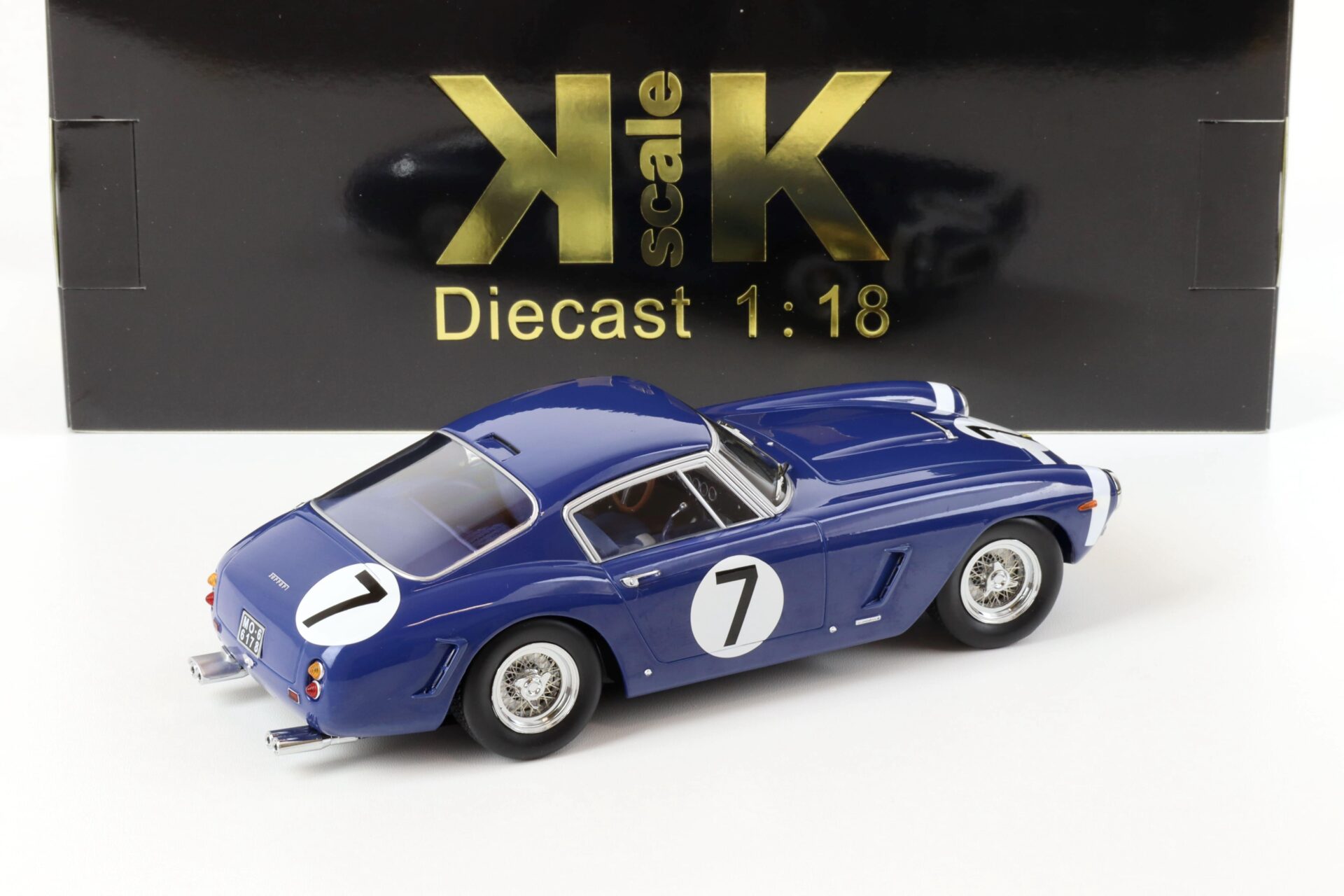1:18 KK-Scale Ferrari 250 SWB Competizione #7 Goodwood 1961 blue