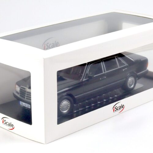 1:18 iScale Mercedes 560 SEL W126 S-Klasse black 1985