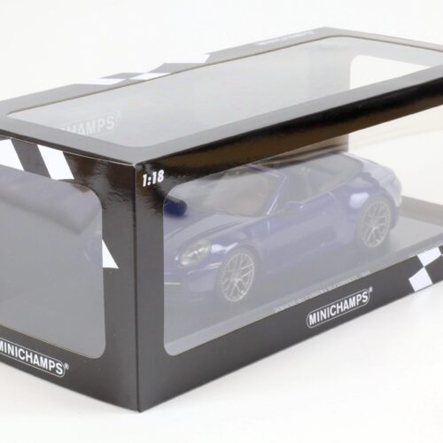 1:18 Minichamps Porsche 911 (992) Carrera 4S Cabriolet 2019 blue metallic