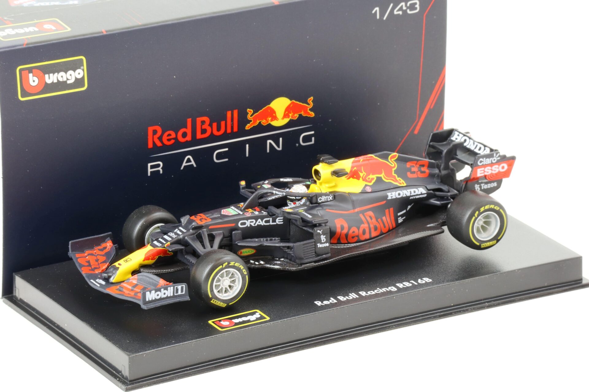 1:43 Bburago Racing F1 Red Bull Honda RB16B #33 Verstappen 2021