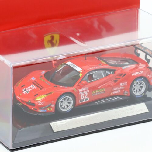1:43 Bburago Ferrari 488 GTE 24h Daytona 2017 G.Fisichella #62 red