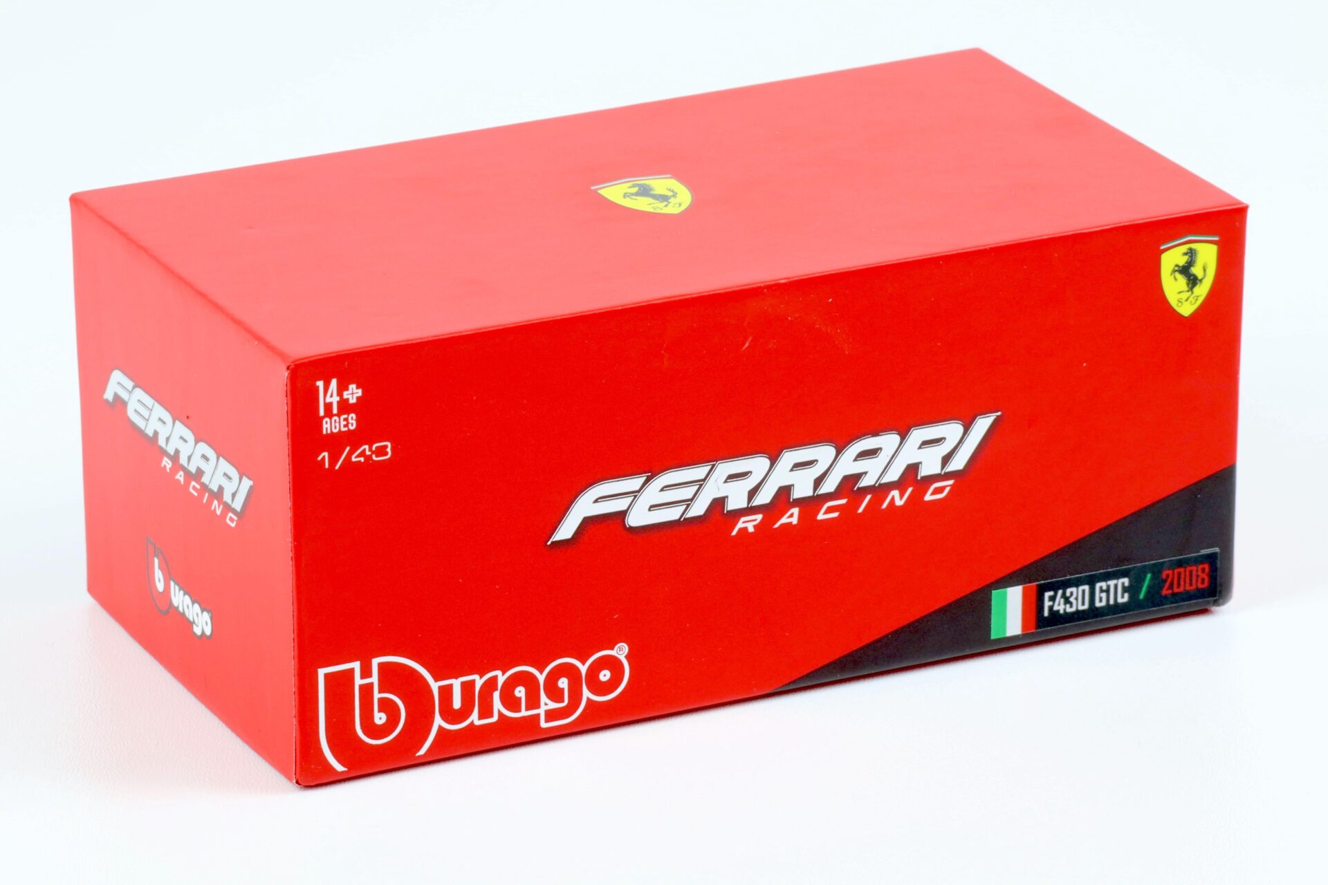 1:43 Bburago Ferrari F430 GTC 24h Le Mans 2008 F.Babini #97