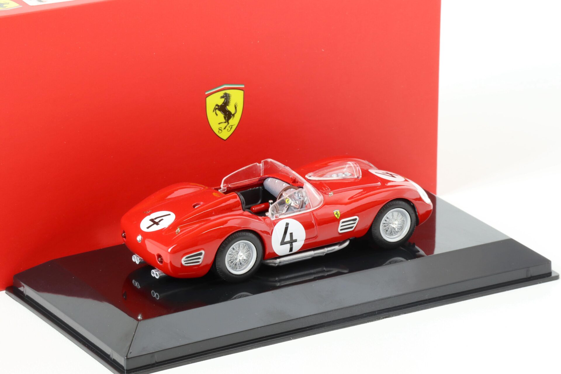 1:43 Bburago Ferrari 250 Testa Rossa 1000km Nürburgring 1959 P.Hill #4 red