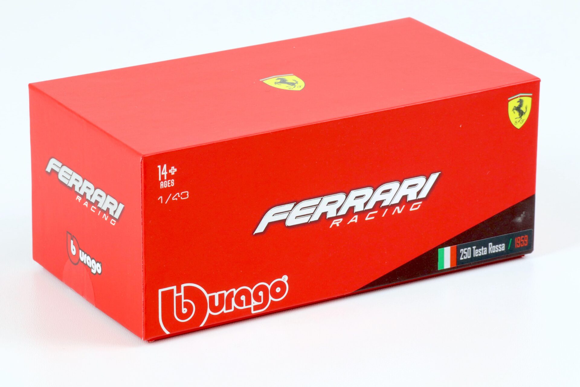 1:43 Bburago Ferrari 250 Testa Rossa 1000km Nürburgring 1959 P.Hill #4 red