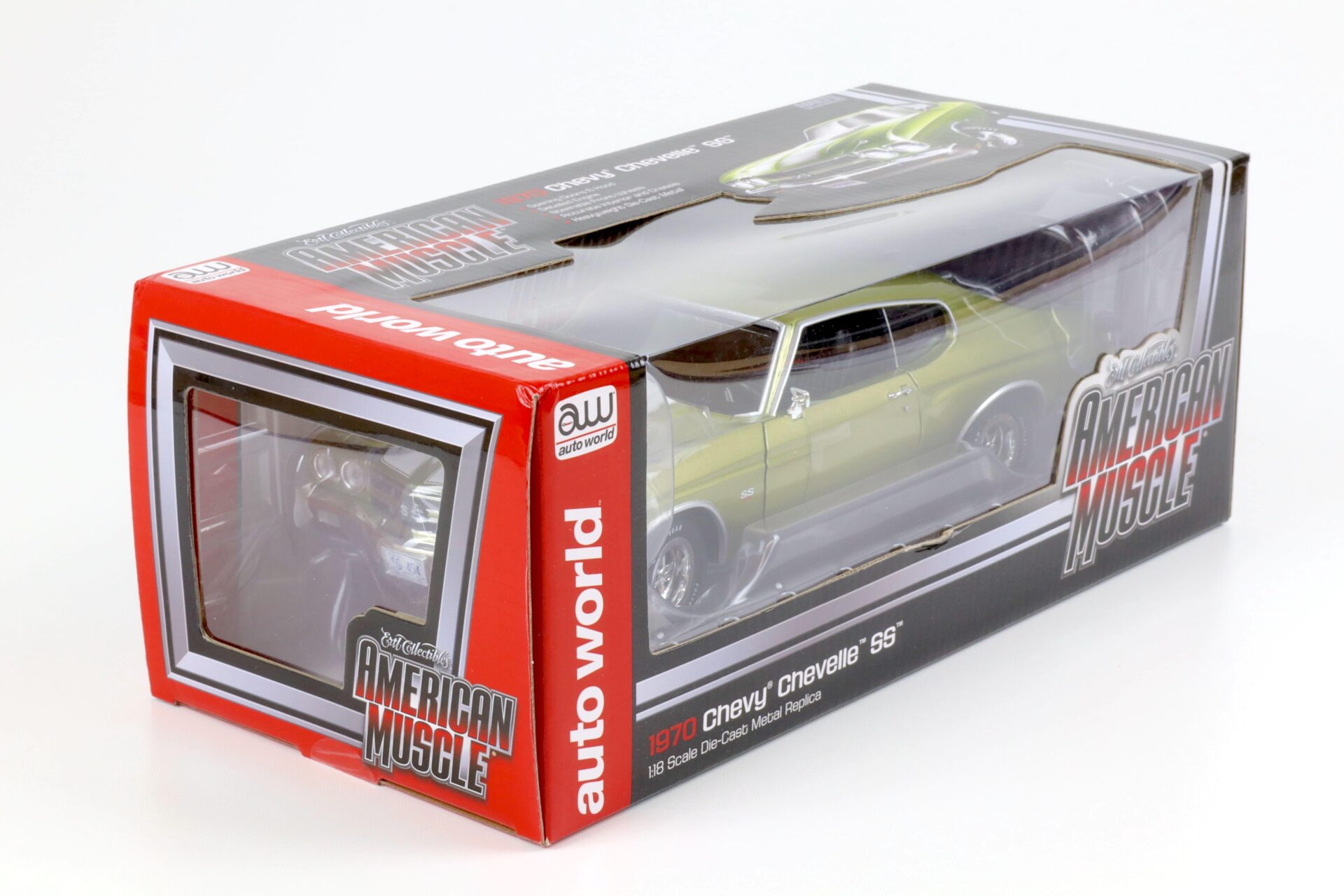 1:18 Auto World 1970 Chevrolet Chevelle SS 454 Coupe green metallic
