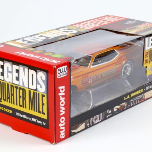 1:18 Auto World 1971 Ford Mustang NHRA Funny Car L.A. Hooker orange