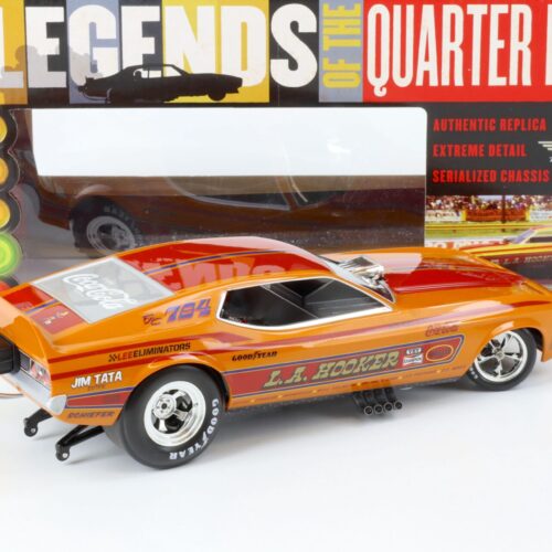 1:18 Auto World 1971 Ford Mustang NHRA Funny Car L.A. Hooker orange