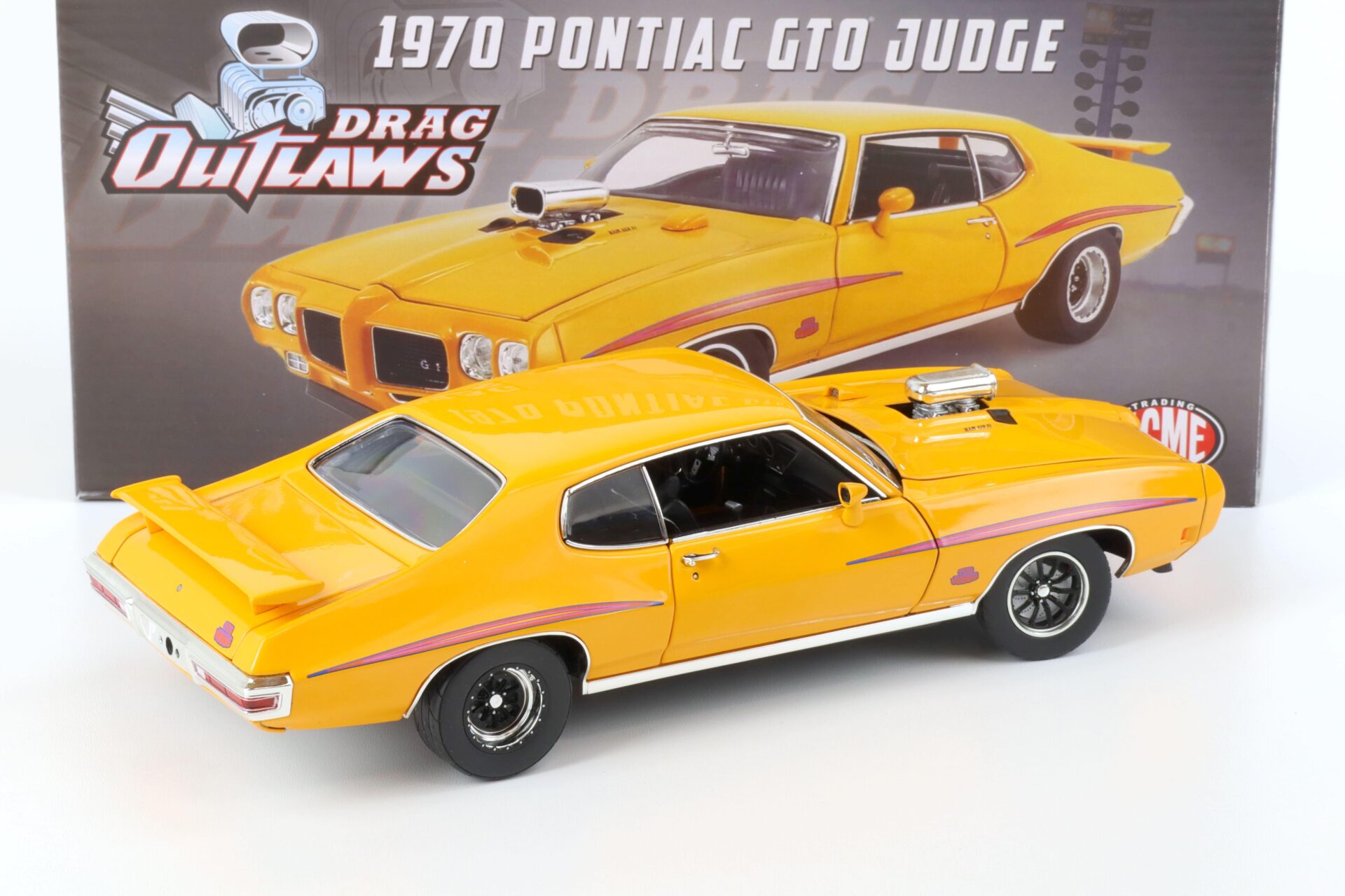 1:18 ACME 1970 Pontiac GTO JUDGE Drag Outlaws orange A1801215