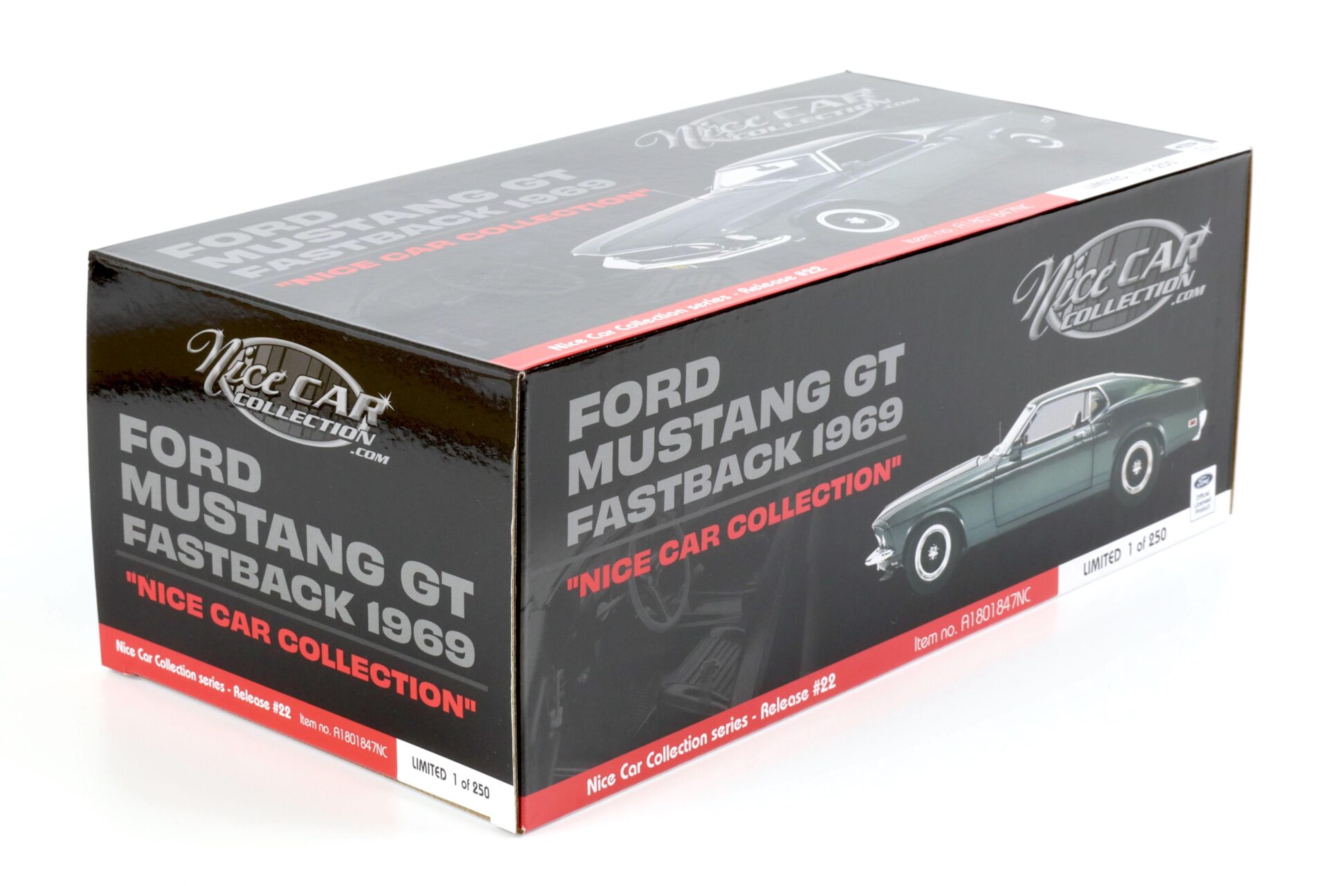 1:18 ACME 1969 Ford Mustang GT Fastback dark green *NICE CAR EDITION*