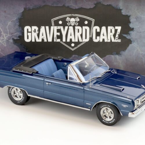 1:18 Greenlight 1967 Plymouth Belvedere GTX Convertible blue GRAVEYARD CARZ