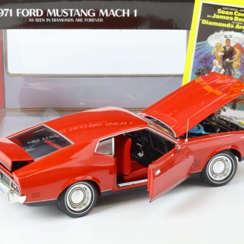 1:18 Auto World 1971 Ford Mustang Mach 1 red James Bond 007 Diamonds for Ever
