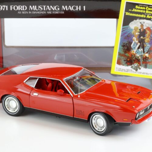 1:18 Auto World 1971 Ford Mustang Mach 1 red James Bond 007 Diamonds for Ever
