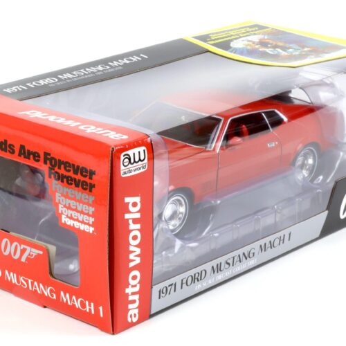 1:18 Auto World 1971 Ford Mustang Mach 1 red James Bond 007 Diamonds for Ever