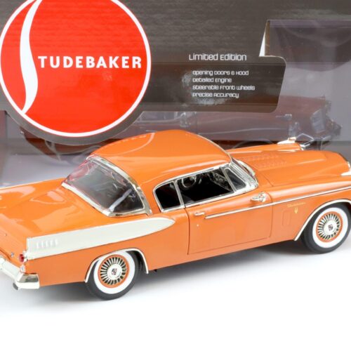 1:18 Auto World 1957 Studebaker Golden Hawk copper tone/ white