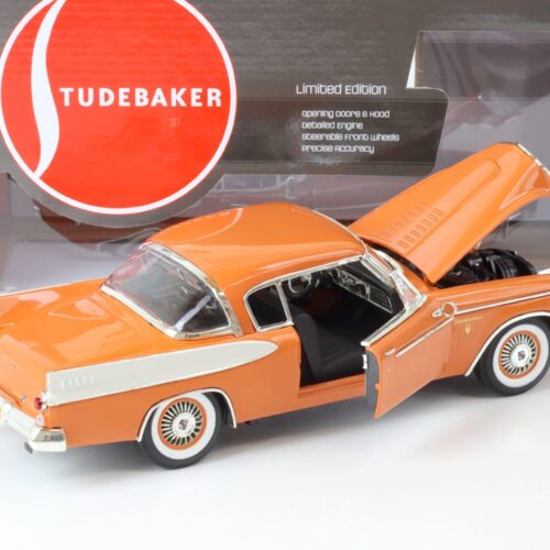 1:18 Auto World 1957 Studebaker Golden Hawk copper tone/ white