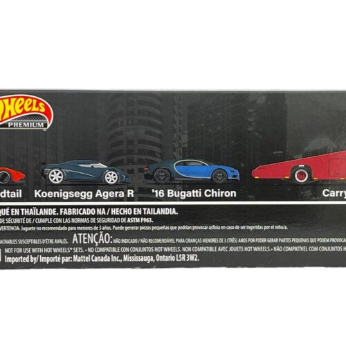 1:64 Hot Wheels Premium Set 2022 Hyper Cars Real Riders 4 Cars Diorama HCR54