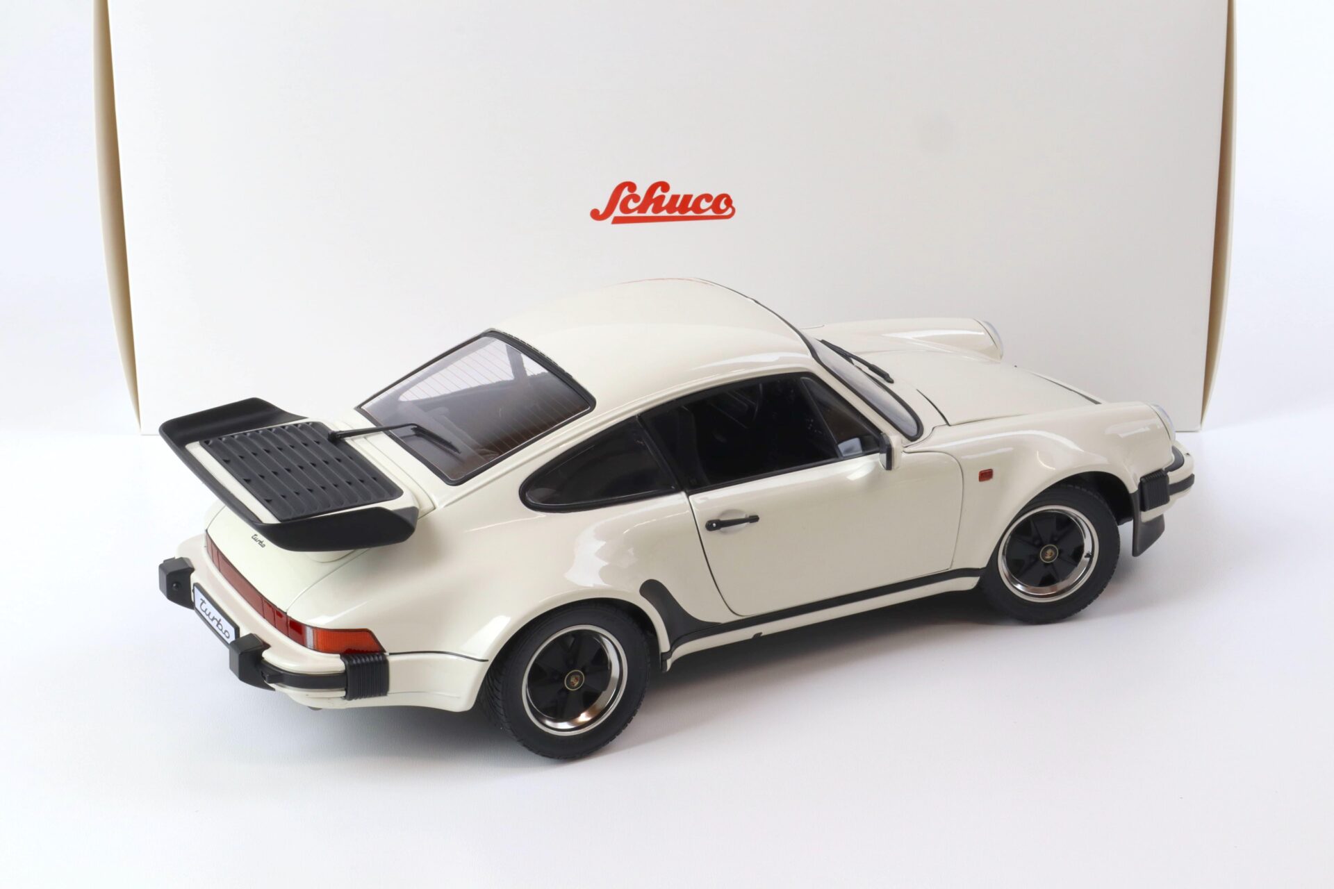 1:12 Schuco Porsche 911 930 Turbo Coupe grandprix white/ black