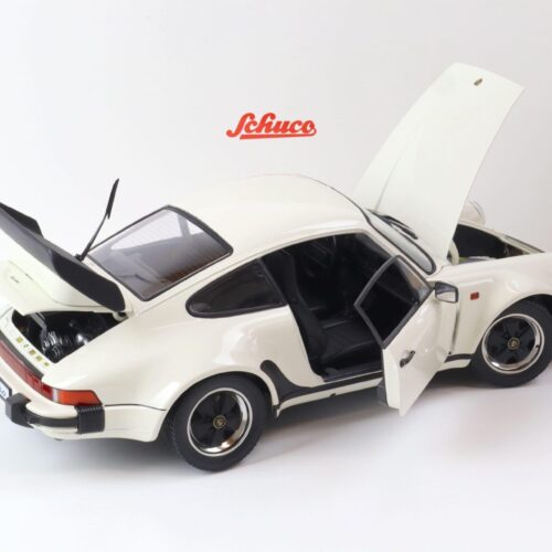 1:12 Schuco Porsche 911 930 Turbo Coupe grandprix white/ black