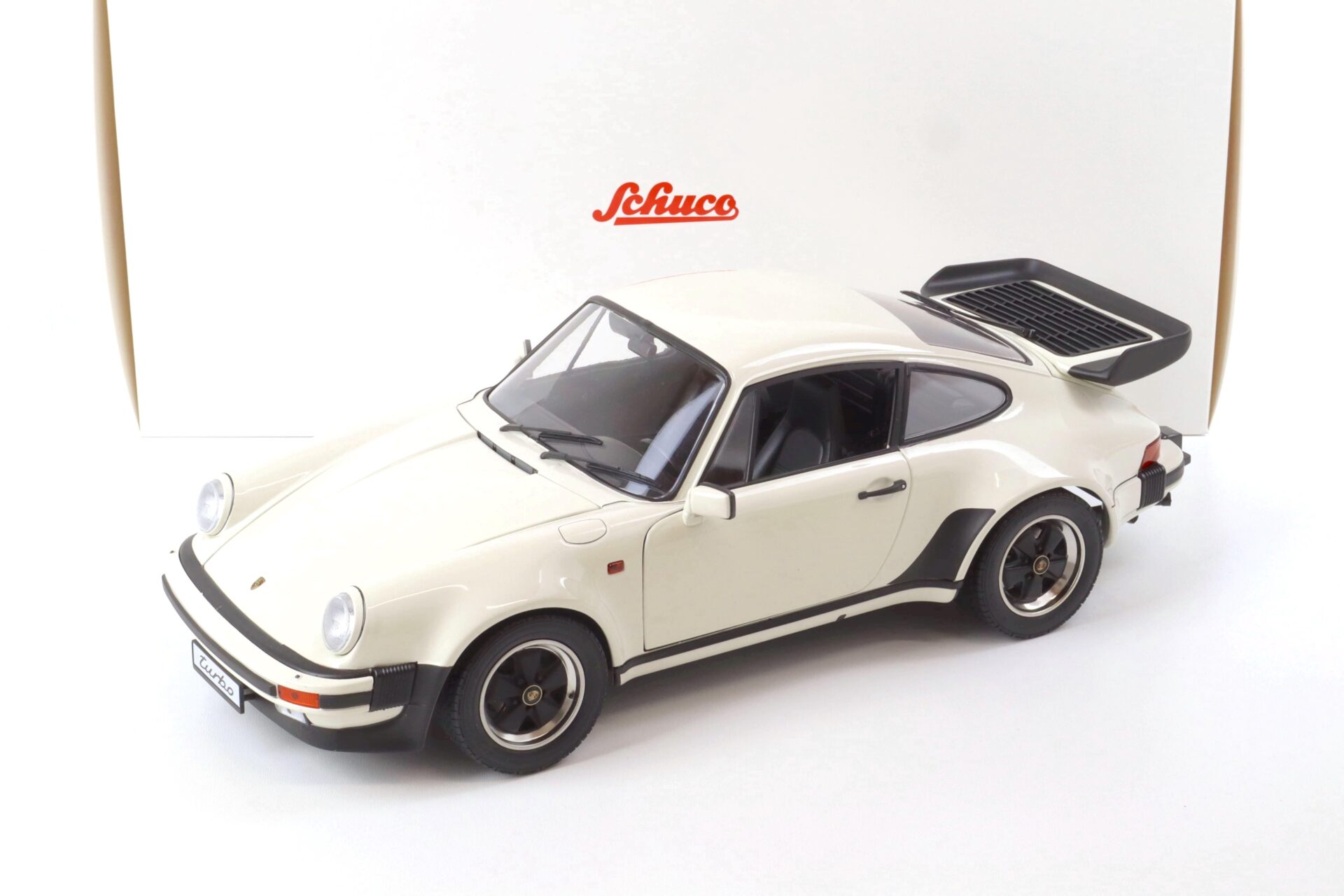 1:12 Schuco Porsche 911 930 Turbo Coupe grandprix white/ black