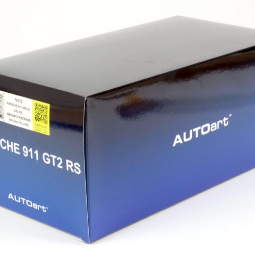 1:18 AUTOart Porsche 911 (991.2) GT2 RS 2017 Weissach Package Racing yellow 78172