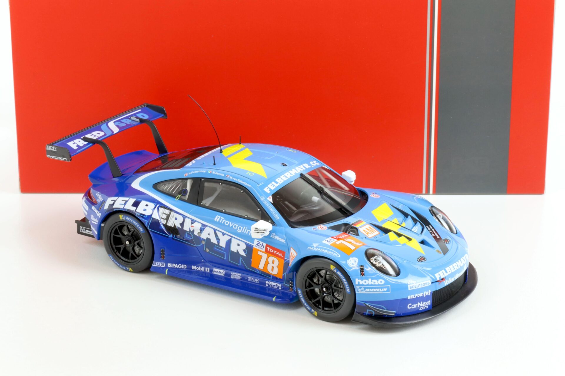 1:18 IXO Porsche 911 RSR #78 24h LeMans 2020 Beretta, Felbermayr, van Splunteren