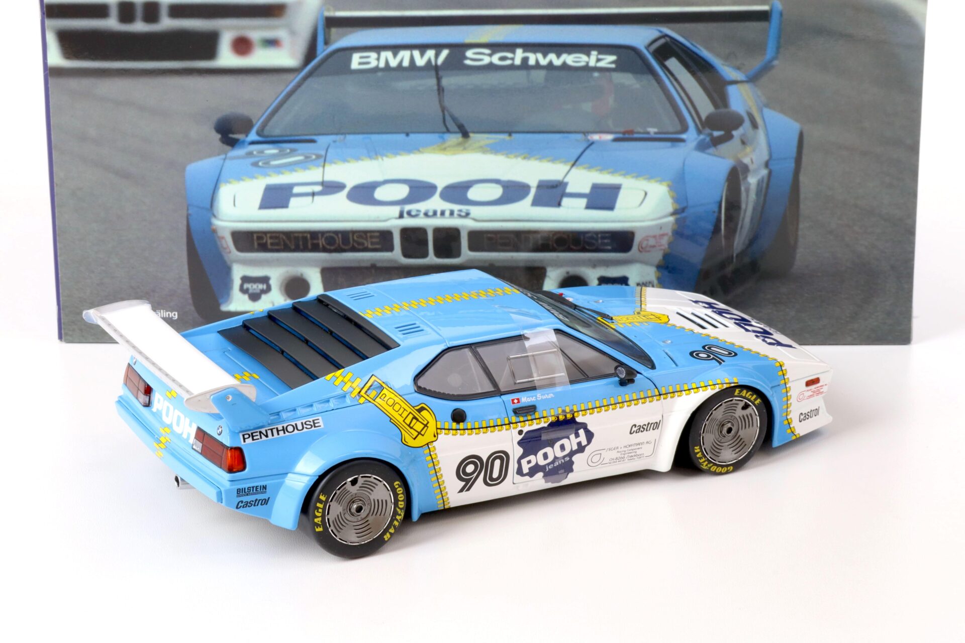 1:18 WERK83 BMW M1 PROCAR #90 ProCar Series 1980 Marc Surer POOH Jeans