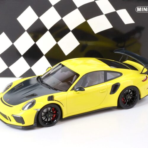 1:18 Minichamps Porsche 911 (991.2) GT3 RS Weissach Package yellow/ black wheel