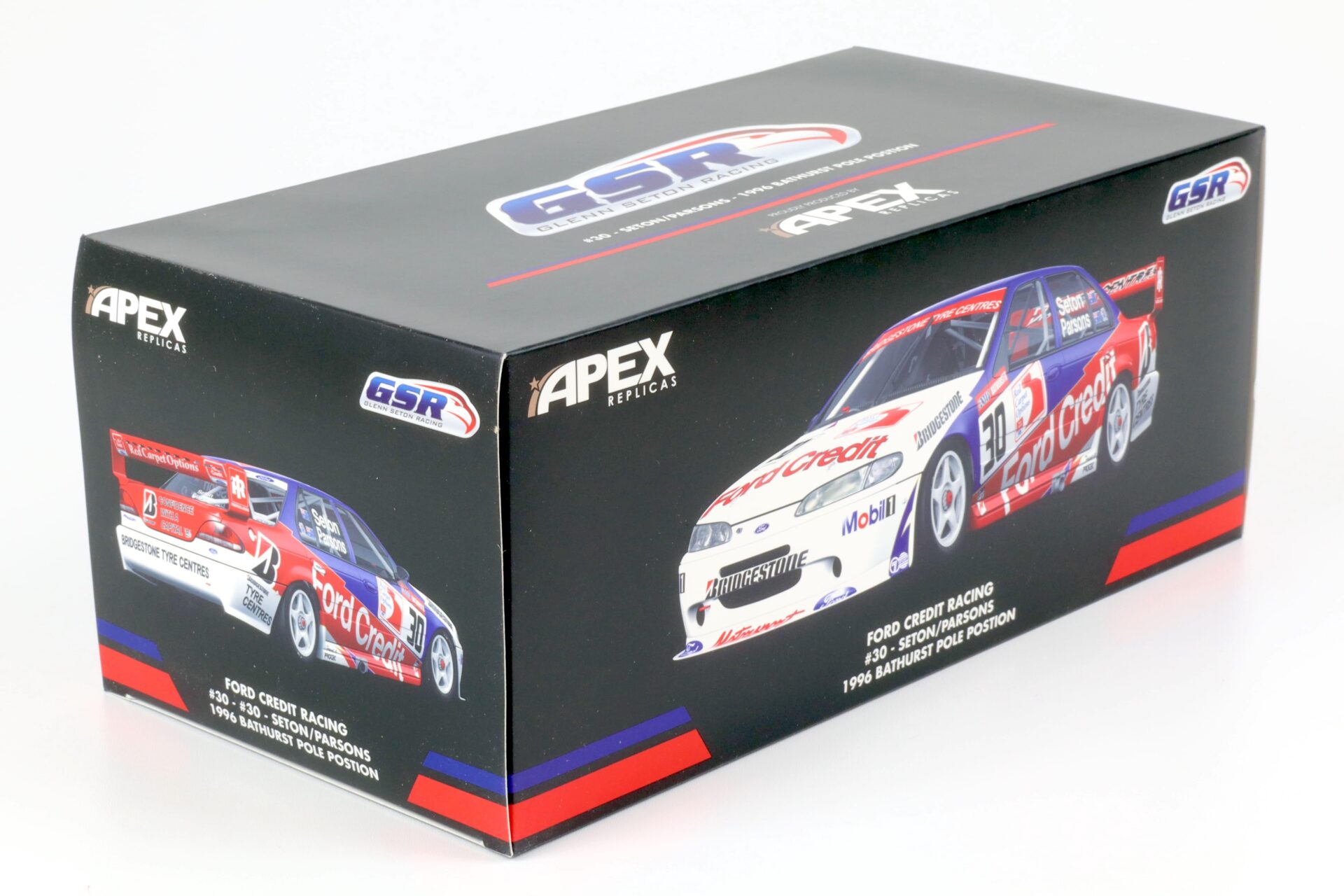 1:18 APEX Ford Falcon #30 Seton/ Parsons 1996 Bathurst Pole Position Ford Credit
