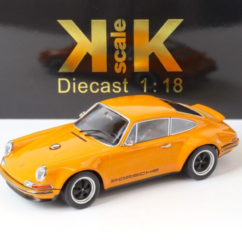 1:18 KK-Scale SINGER Porsche 911 Coupe orange/ black