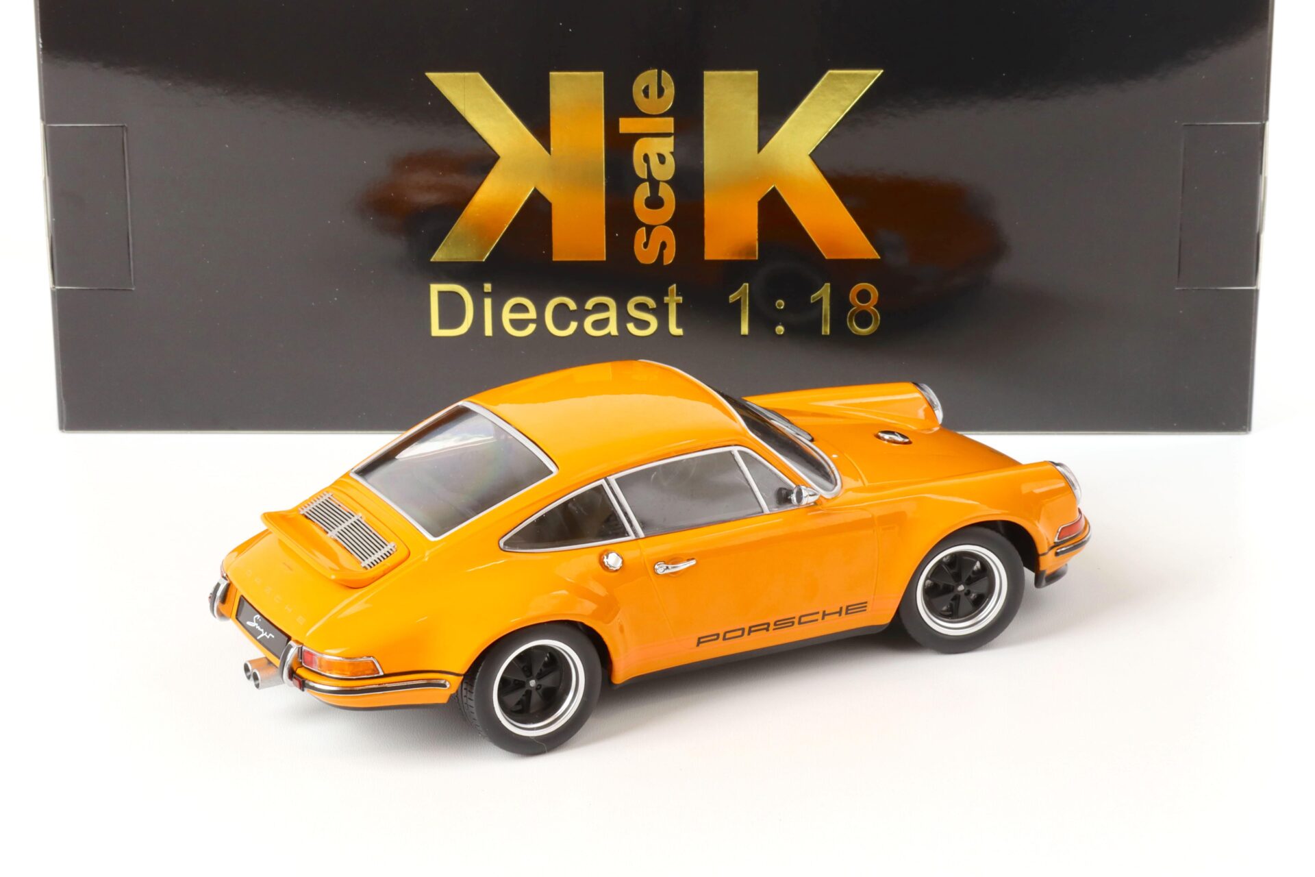 1:18 KK-Scale SINGER Porsche 911 Coupe orange/ black
