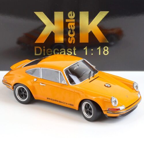1:18 KK-Scale SINGER Porsche 911 Coupe orange/ black