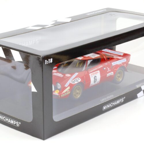 1:18 Minichamps Lancia Stratos Darniche/Mahe #6 Winner Tour de Corse 1975