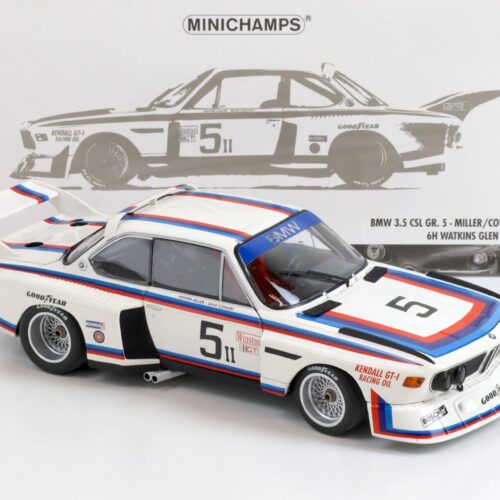 1:18 Minichamps 1979 BMW 3.5 CSL Gr.5 Miller/ Cowart 6h Watkins Glen