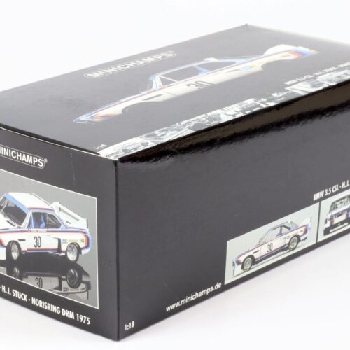 1:18 Minichamps BMW 3.5 CSL H.J.Stuck #30 Norisring DRM 1975