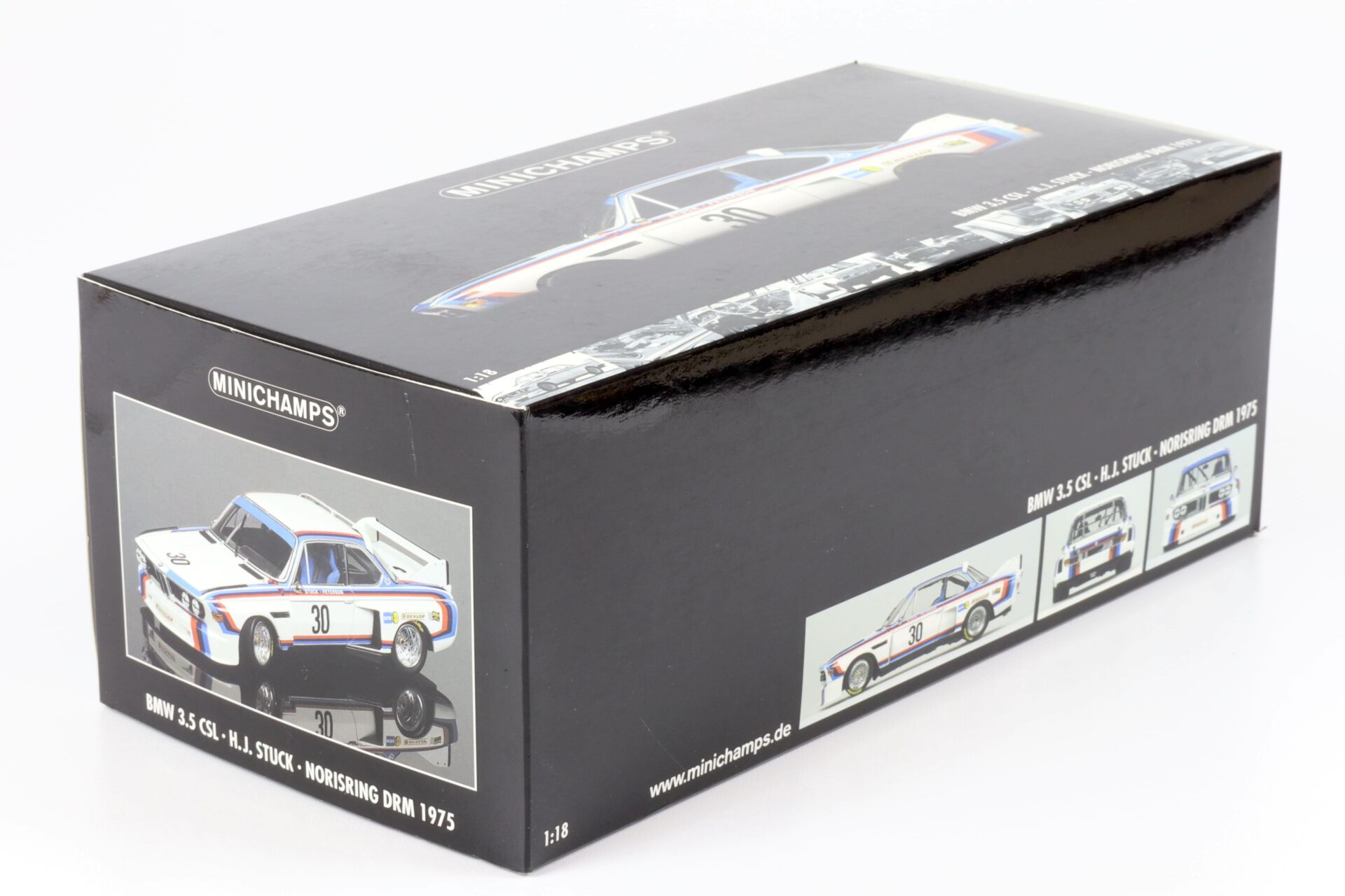 1:18 Minichamps BMW 3.5 CSL H.J.Stuck #30 Norisring DRM 1975
