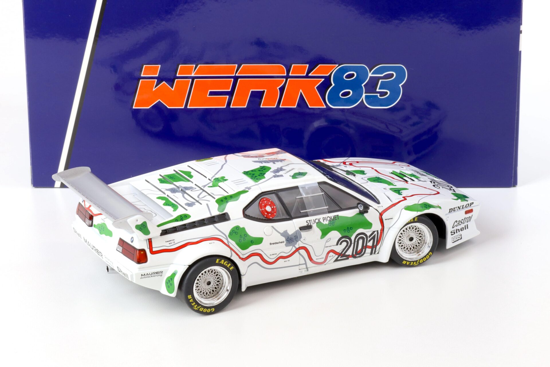1:18 WERK83 BMW M1 PROCAR #201 Stuck Piquet 3rd 1000km Nürburgring 1980