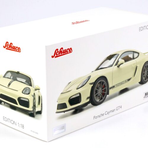 1:18 Schuco Porsche Cayman GT4 Coupe white/ black