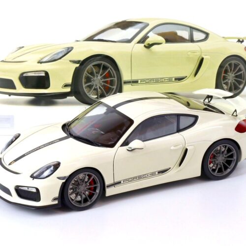 1:18 Schuco Porsche Cayman GT4 Coupe white/ black