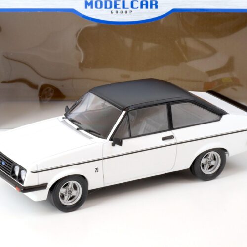 1:18 MCG Ford Escort MK II RS 2000 RHD white/ matt black