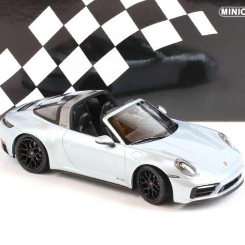 1:18 Minichamps Porsche 911 (992) Targa 4 GTS 2021 silver metallic/ black wheel
