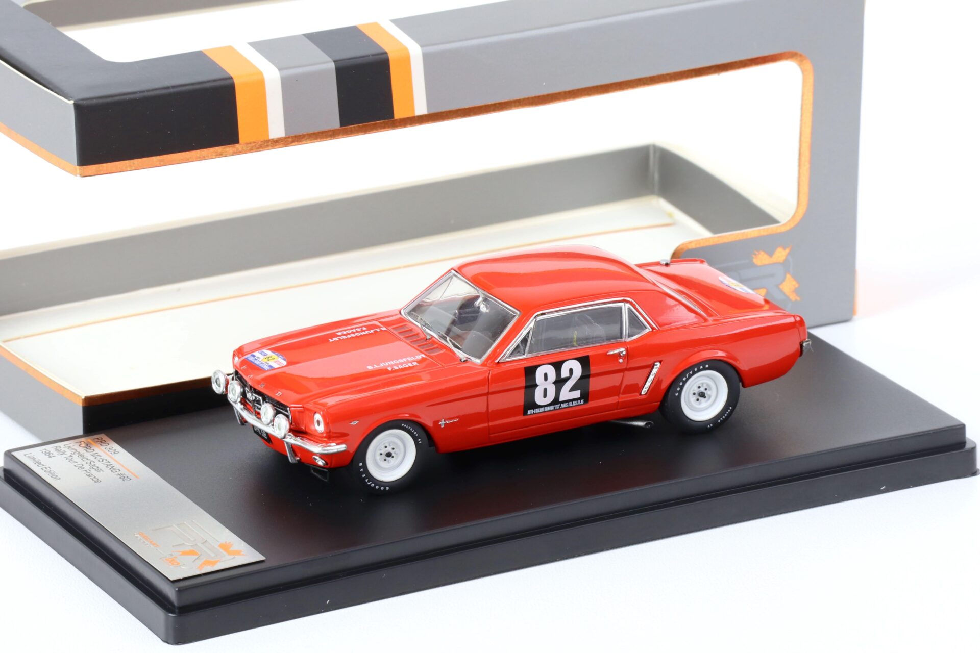 1:43 Premium X Ford Mustang Rally Tour de France 1964 Ljungfeld/ Sager #82