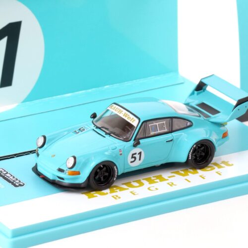 1:43 Tarmac Porsche 911 RWB Backdate RAUH-WELT blue #51