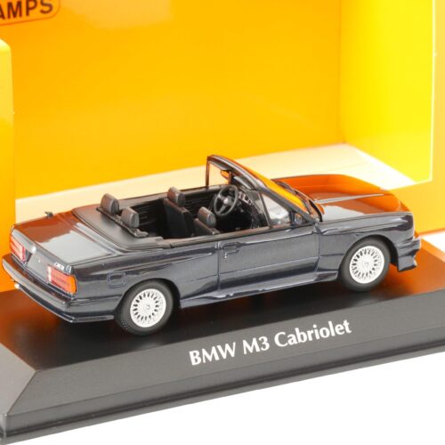 1:43 Minichamps BMW M3 E30 Cabriolet 1988 dark blue metallic