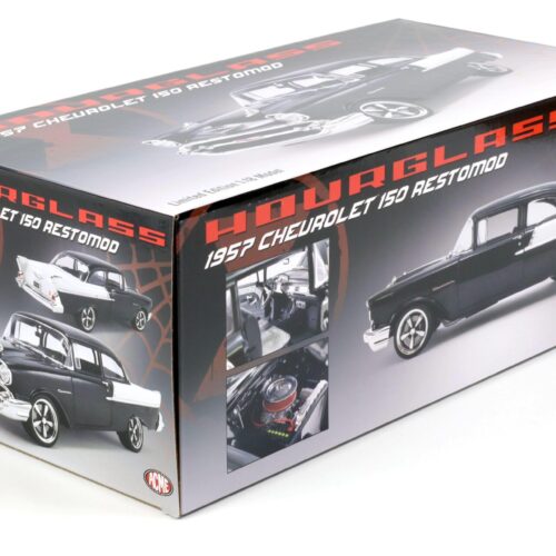 1:18 ACME 1957 Chevrolet Bel Air 150 Custom Restomod HOURGLASS all white