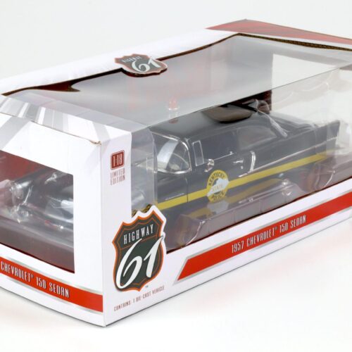1:18 Highway61 1957 Chevrolet Bel Air 150 Sedan Kentucky State Police black