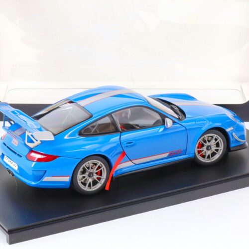 1:18 AUTOart Porsche 911 (997) GT3 RS 4.0 blue/ silver stripes
