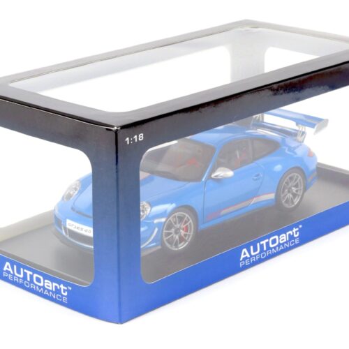 1:18 AUTOart Porsche 911 (997) GT3 RS 4.0 blue/ silver stripes